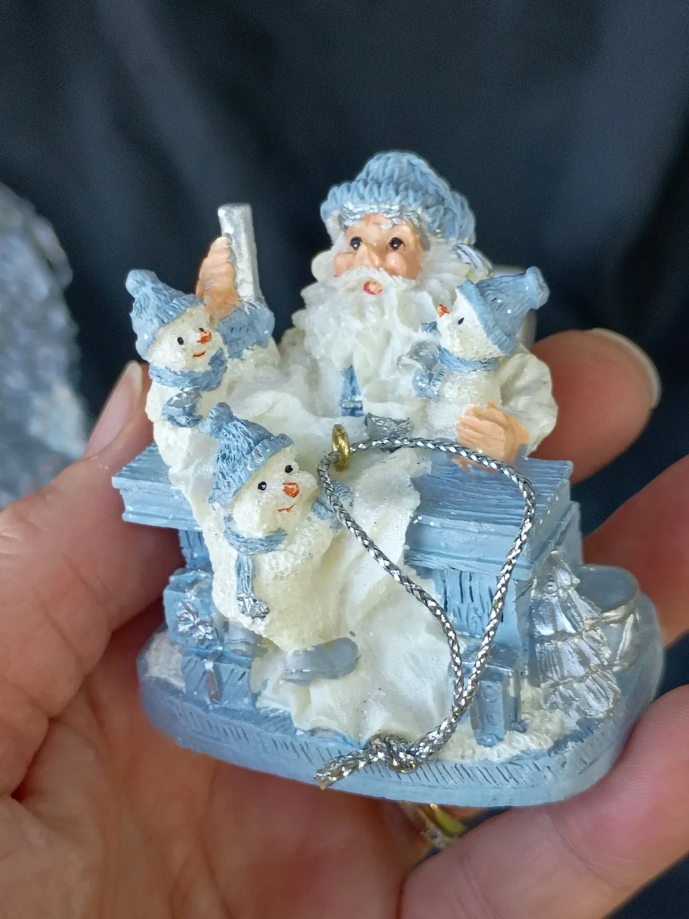 Encore Snow Buddies Santa at Desk 1998 Christmas Ornament